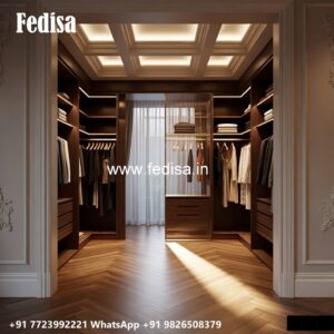 Premium Wooden Wardrobe with Decorative Mirrors No-896