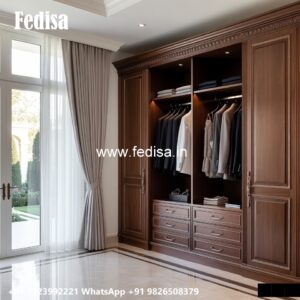 Elegant Wooden Wardrobe Design for Master Bedrooms No-903