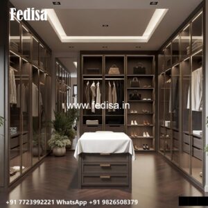 Stylish Wardrobe Design with Smart Storage Solutions No-908