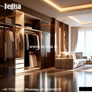 Luxury Wardrobe Design with Glossy Finish No-941