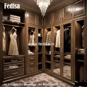 Luxury Wardrobe Design with Decorative Lighting No-954