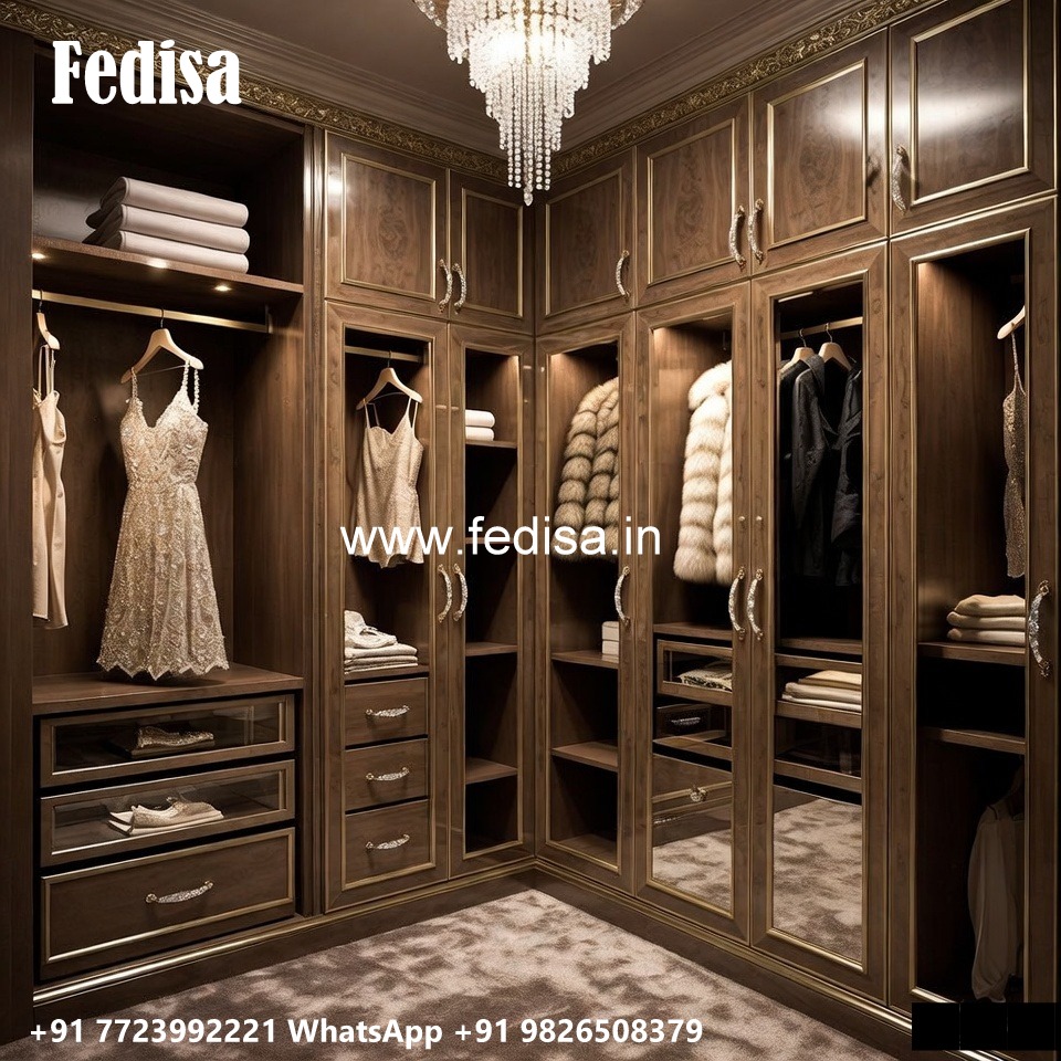 Luxury Wardrobe Design with Decorative Lighting No-954