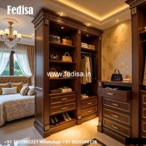 Elegant Wardrobe Design with Smart Features No-985