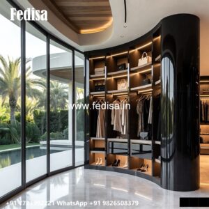 Designer Wardrobe Design with Mirror Finish No-1007