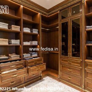 Wardrobe Design with Luxury Wooden Finish No-1024