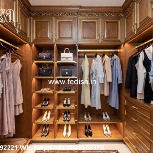 Elegant Wooden Wardrobe Design Trends No-1035