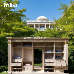 Stylish Wardrobe Design with Mirror Doors No-1061