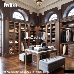 Stylish Wardrobe Design for Spacious Bedrooms No-1073