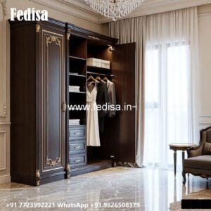 Luxury Wooden Wardrobe Design for Bedrooms No-1075