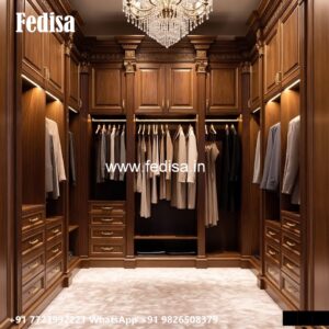 Modern Wardrobe Design with Sliding Glass Doors No-1082