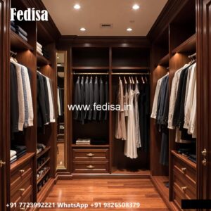 Stylish Wardrobe Design with Decorative Finish No-1089