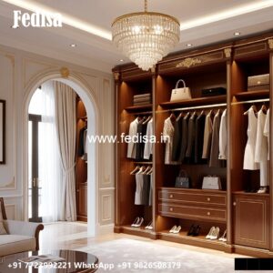 Stylish Wardrobe Design with Premium Wood Finish No-1134