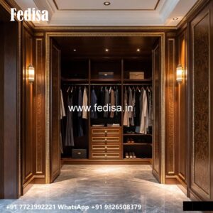 Stylish Sliding Wardrobe Design with Glass Finish No-1142