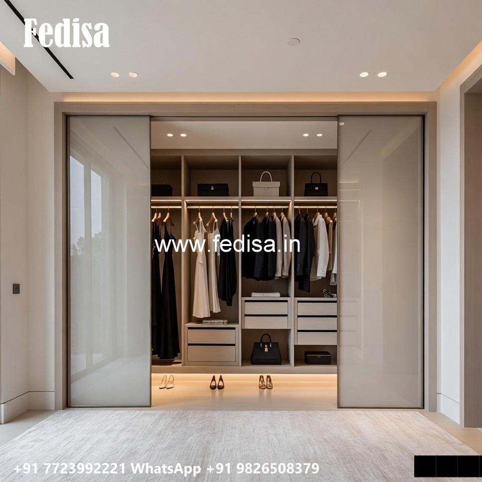 Luxury Wardrobe Design with Premium Glass Doors No-1160