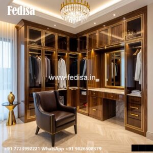 Modern Wardrobe Design with Elegant Shelving No-1161