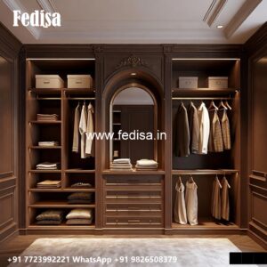 Elegant Classic Wardrobe Design with Carvings No-1503