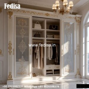 Elegant Master Bedroom Wardrobe Design No-1532