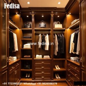 Wooden Wardrobe Design with Classic Elegance No-1548