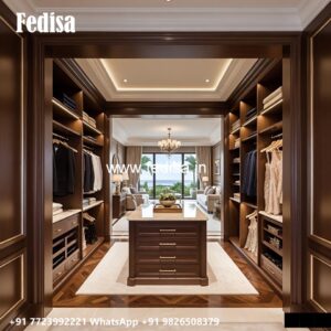 Classic Wardrobe Design with Artistic Details No-1590