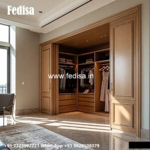 Classic Bedroom Wardrobe with Rich Texture No-1593