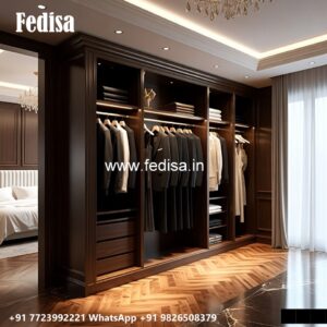 Wooden Wardrobe Design with Vintage Charm No-1596
