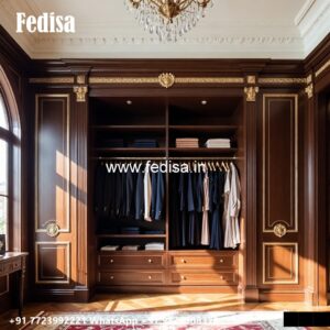Elegant Wooden Closet for Spacious Bedrooms No-1634