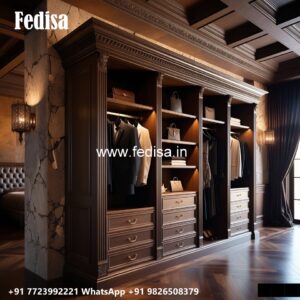 Classic Wardrobe Design with Decorative Accents No-1637