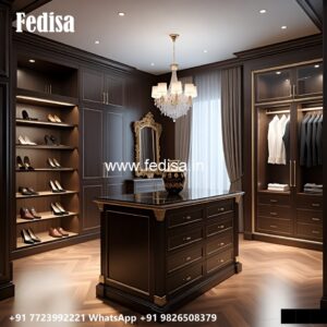 Luxury Closet Design with Vintage Charm No-1639