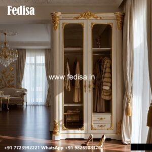 Classic Wooden Wardrobe with Mirror Beauty No-1664