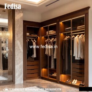 Elegant Wooden Closet with Vintage Charm No-1677