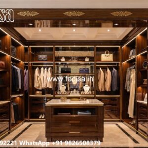 Royal Wardrobe Design with Handcrafted Finish No-1678