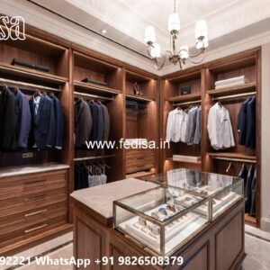 Vintage Closet Design with Premium Wood No-1686