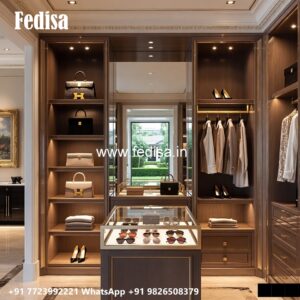 Elegant Bedroom Wardrobe with Rich Finish No-1702