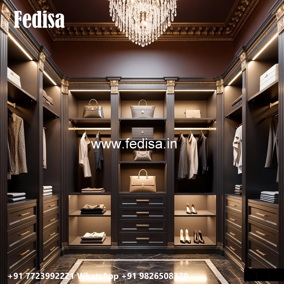 Classic Wardrobe Design with Vintage Luxury No-1703