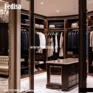 Traditional Closet Design with Artistic Finish No-1706