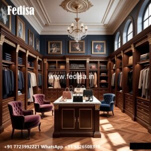 Premium Classic Closet with Wooden Finish No-1731