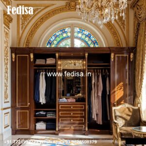 Royal Wardrobe Design with Rich Carvings No-1746