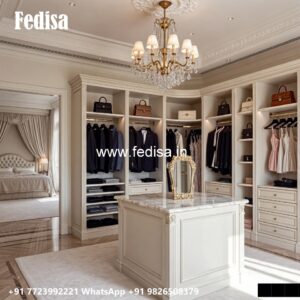 Classic Wardrobe Design with Luxury Mirrors No-1755