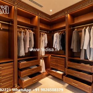 Classic Wardrobe Design with Wooden Sophistication No-1788