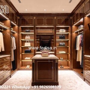 Luxury Classic Closet with Rich Wooden Texture No-1793