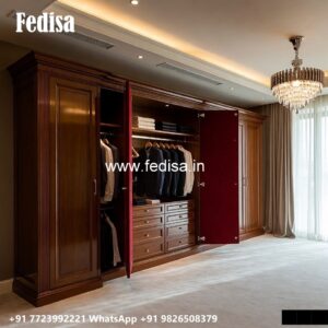 Contemporary Wardrobe Design with Glass Finish No-1804
