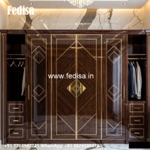 Beautiful Wardrobe Design with Mirror Finish No-1811
