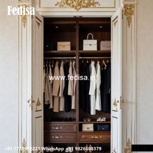 Designer Wardrobe Design with Mirror Finish No-1906