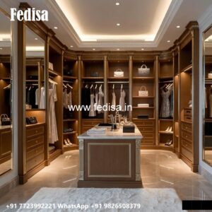 Sliding Wardrobe Design with Elegant Finish No-1917