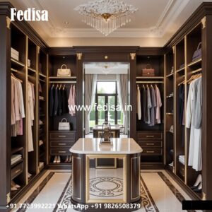 Wardrobe Design with Luxury Wooden Finish No-1923