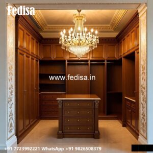 Elegant Wooden Wardrobe Design Trends No-1934