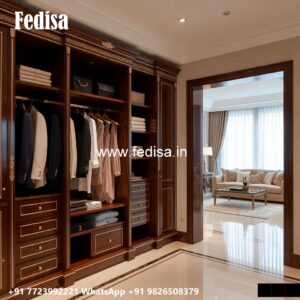 Elegant Wardrobe Design with Rich Texture No-1940