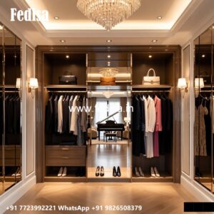 Modern Wardrobe Design with Custom Features No-1947