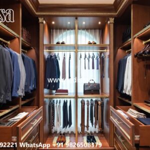 Contemporary Wardrobe Design with Stylish Details No-1965