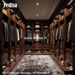 Modern Wardrobe Design with Sliding Glass Doors No-1981